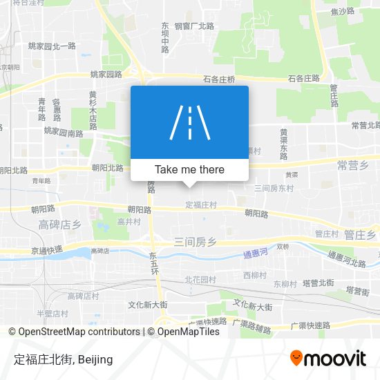 定福庄北街 map
