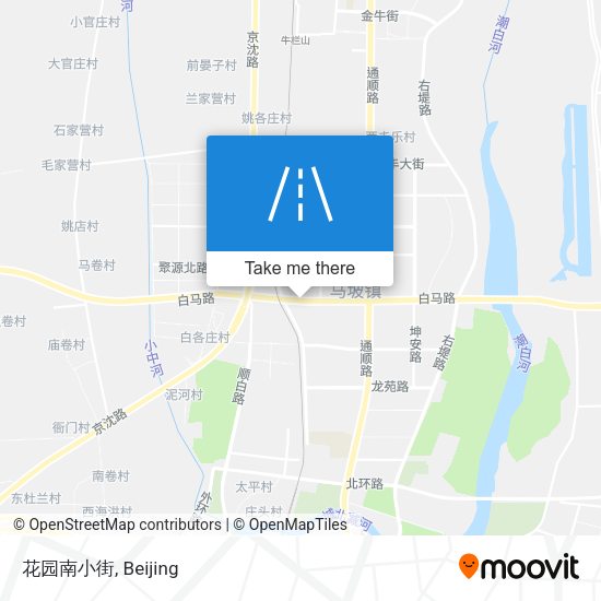 花园南小街 map
