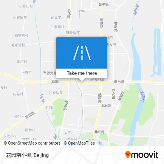 花园南小街 map
