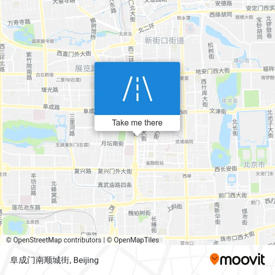 阜成门南顺城街 map