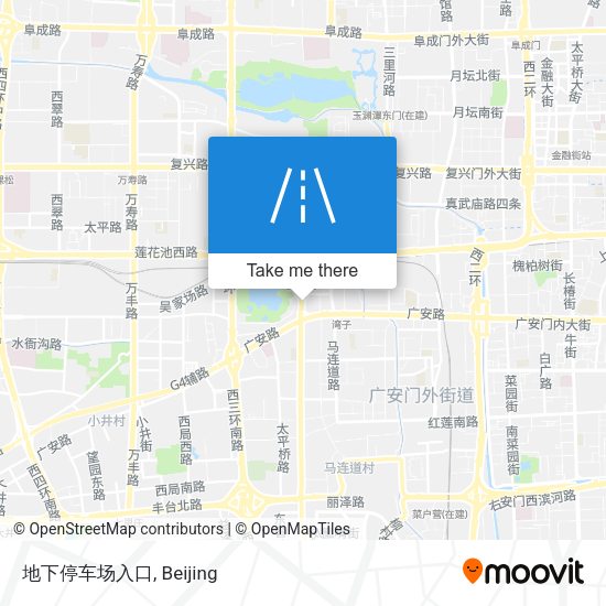 地下停车场入口 map