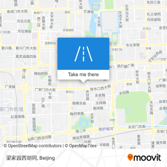 梁家园西胡同 map