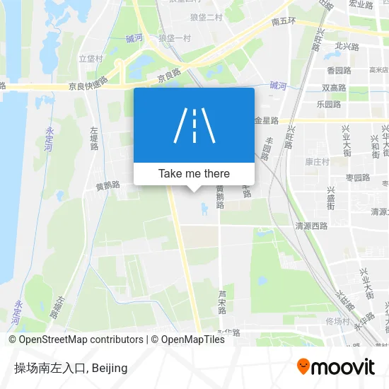 操场南左入口 map