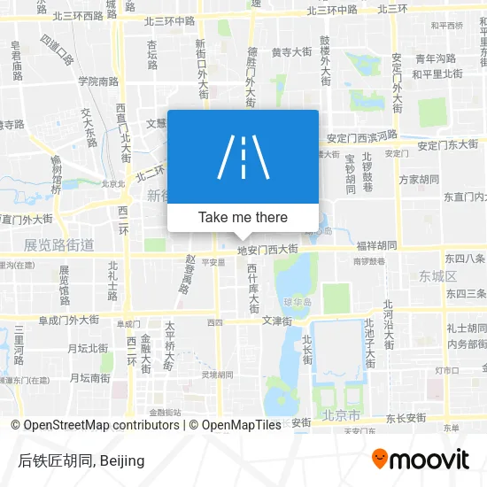 后铁匠胡同 map