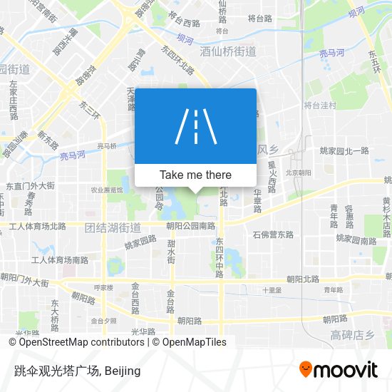 跳伞观光塔广场 map