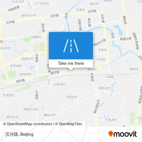 滨河路 map