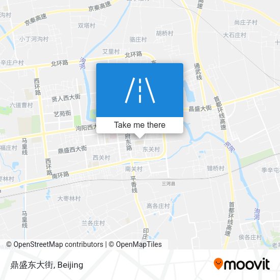 鼎盛东大街 map