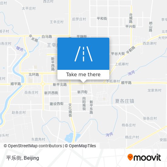 平乐街 map