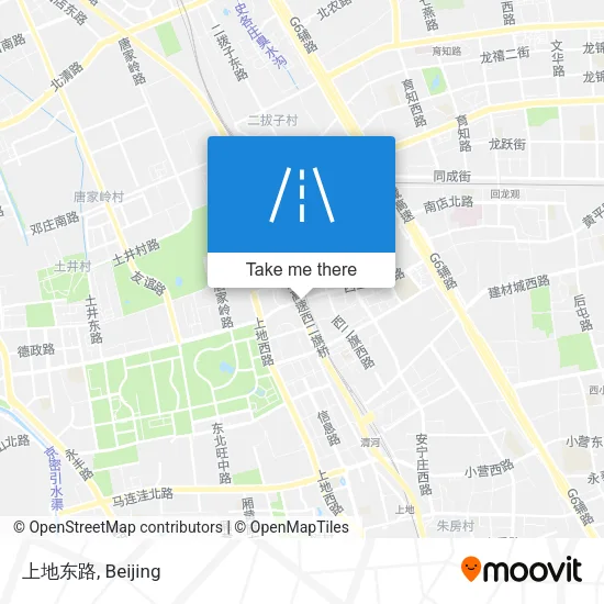 上地东路 map