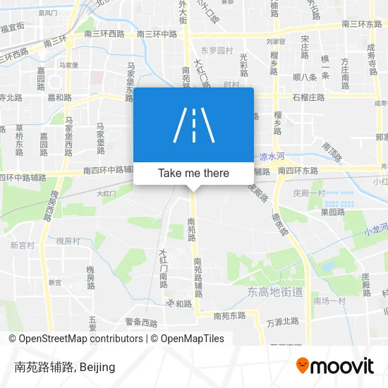 南苑路辅路 map