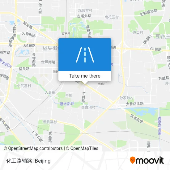 化工路辅路 map