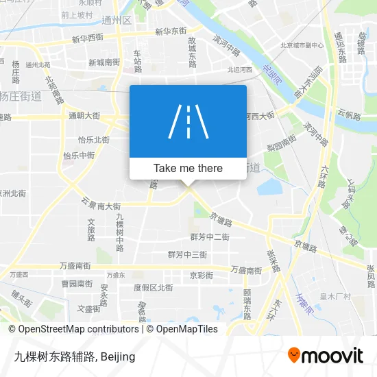 九棵树东路辅路 map