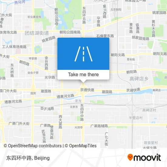 东四环中路 map