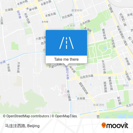 马连洼西路 map