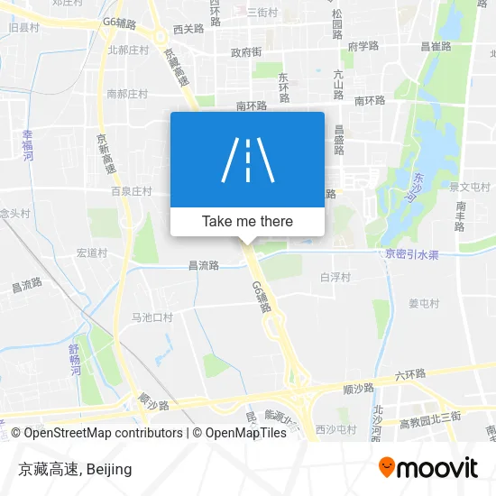京藏高速 map