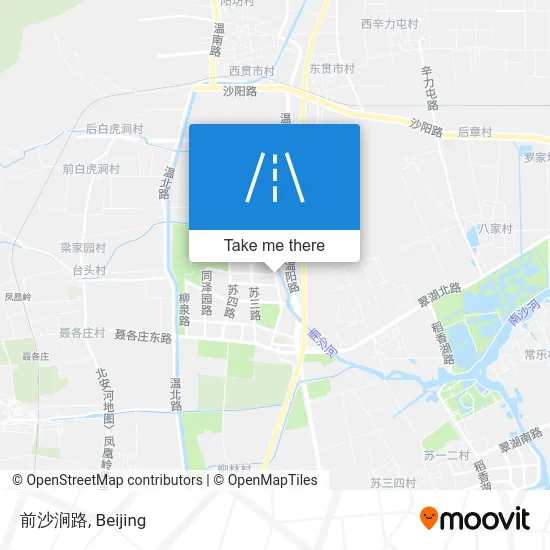 前沙涧路 map