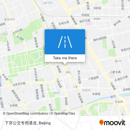 下穿公交专用通道 map