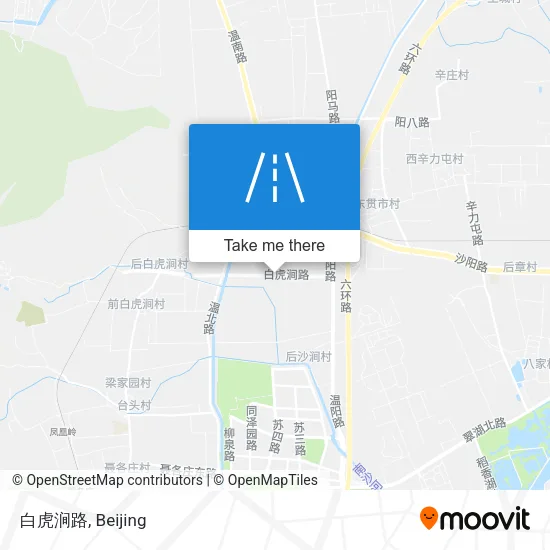 白虎涧路 map