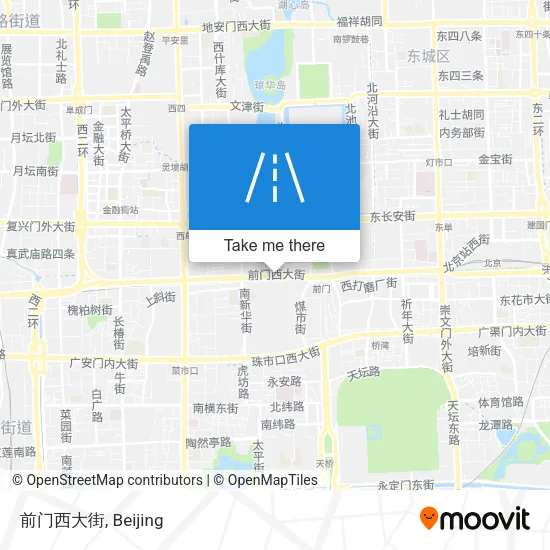 前门西大街 map