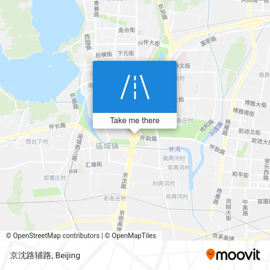 京沈路辅路 map