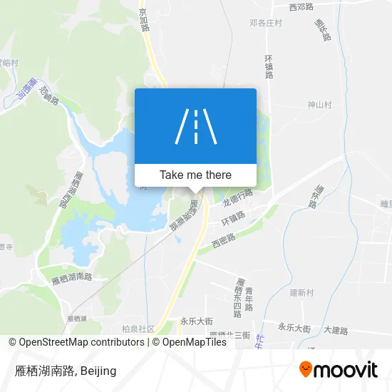雁栖湖南路 map