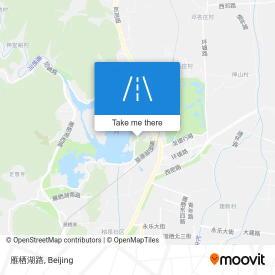 雁栖湖路 map