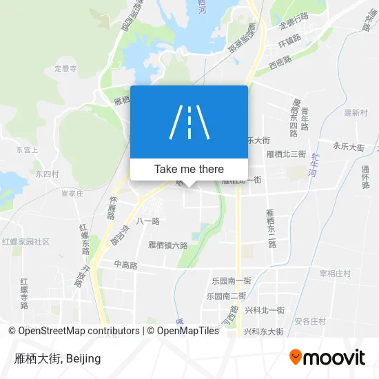 雁栖大街 map