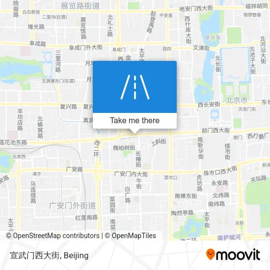 宣武门西大街 map