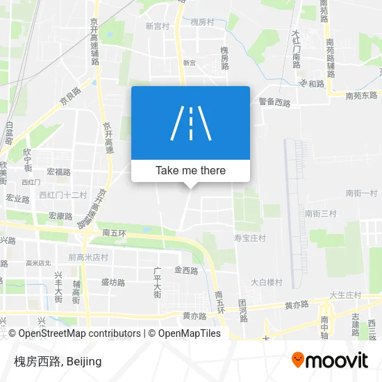 槐房西路 map