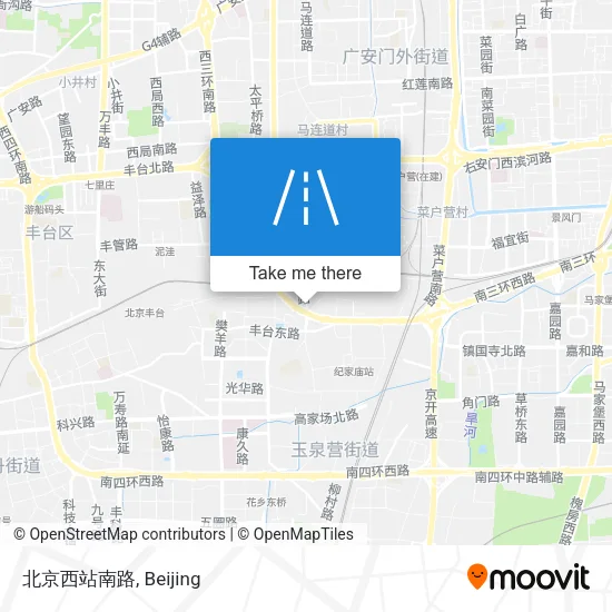 北京西站南路 map