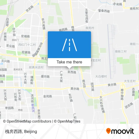 槐房西路 map
