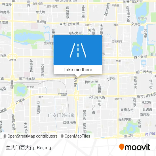 宣武门西大街 map