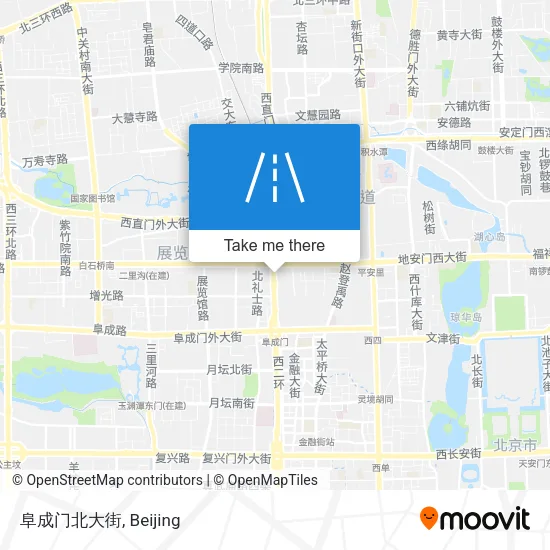 阜成门北大街 map