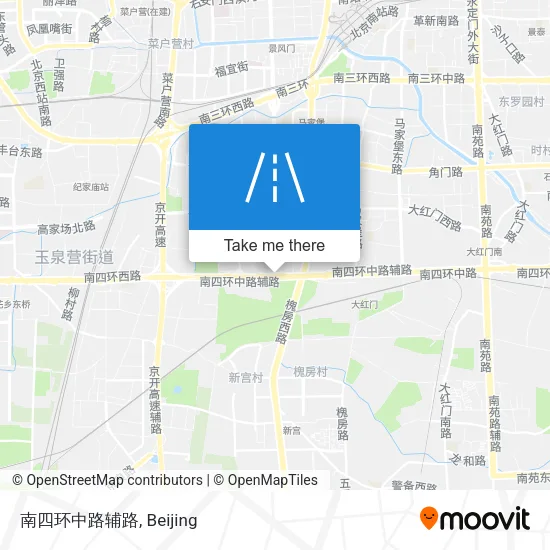 南四环中路辅路 map