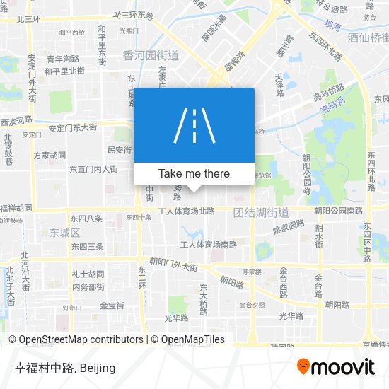 幸福村中路 map