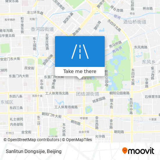 Sanlitun Dongsijie map