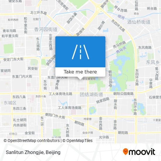 Sanlitun Zhongjie map