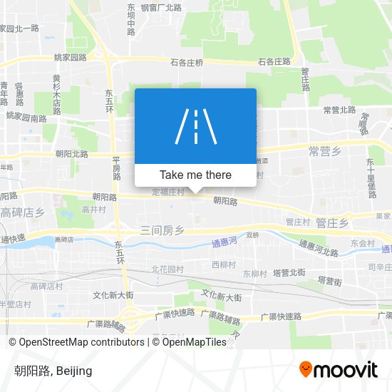 朝阳路 map