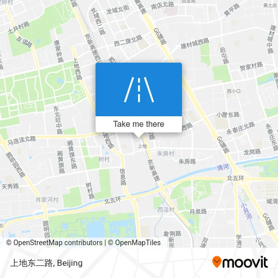 上地东二路 map