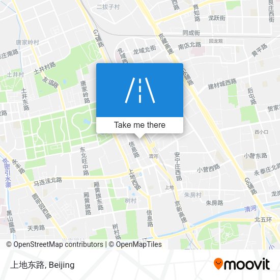 上地东路 map