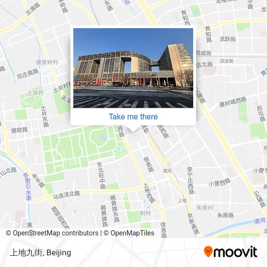 上地九街 map