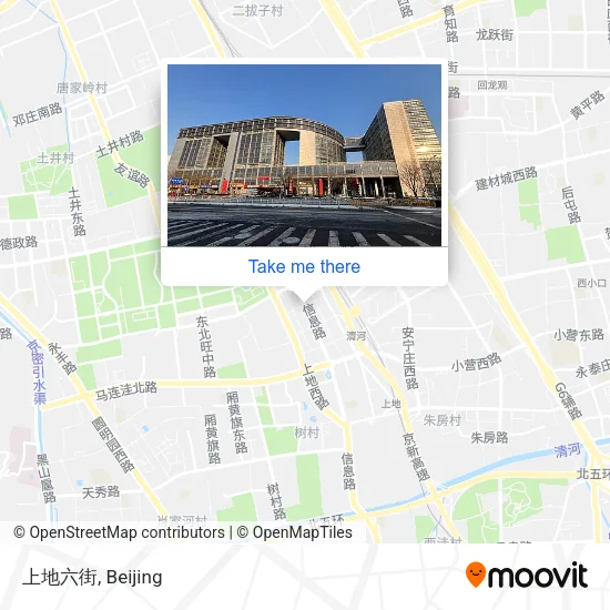 上地六街 map