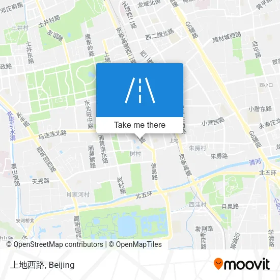 上地西路 map