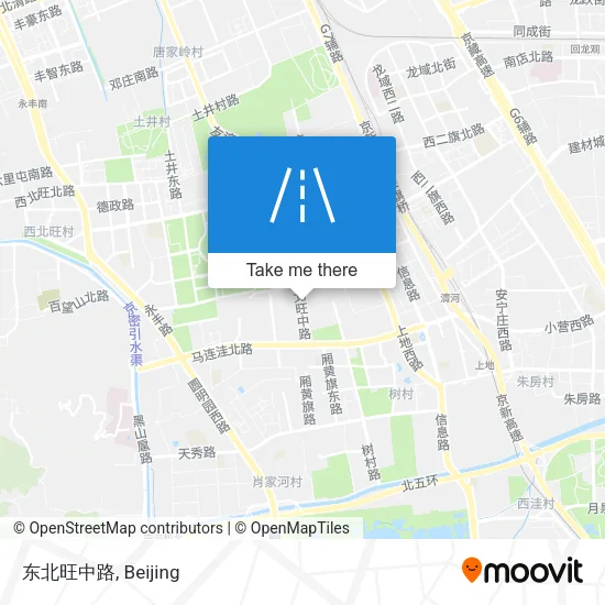 东北旺中路 map