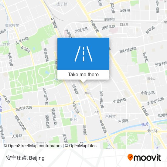 安宁庄路 map