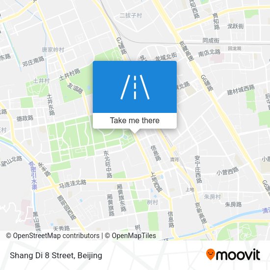 Shang Di 8 Street map