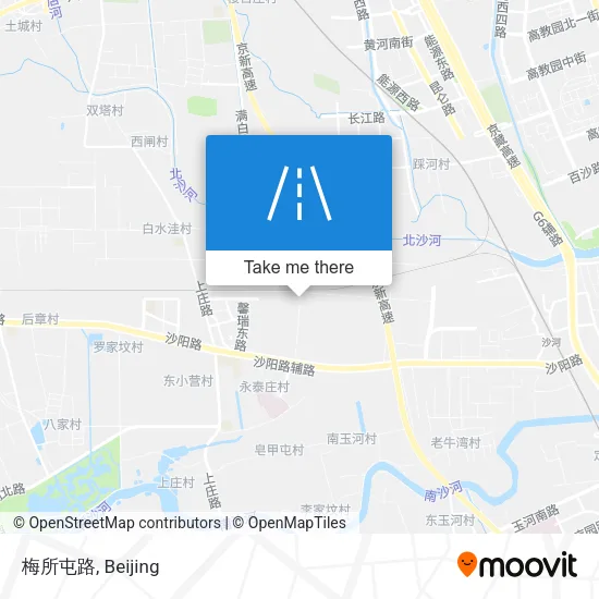 梅所屯路 map