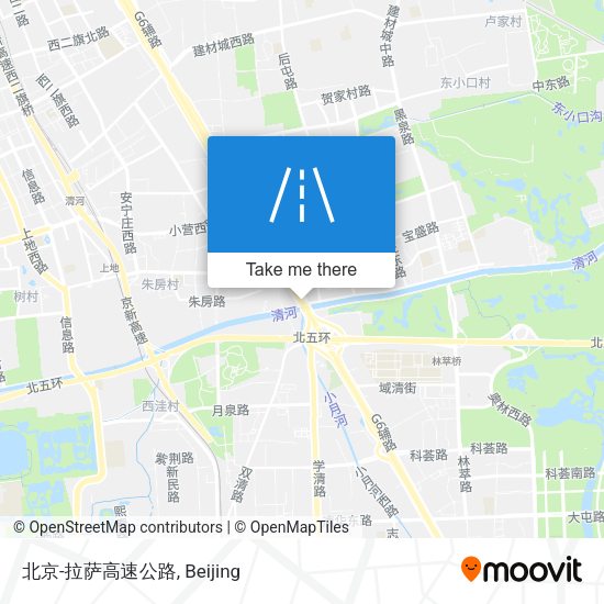 北京-拉萨高速公路 map