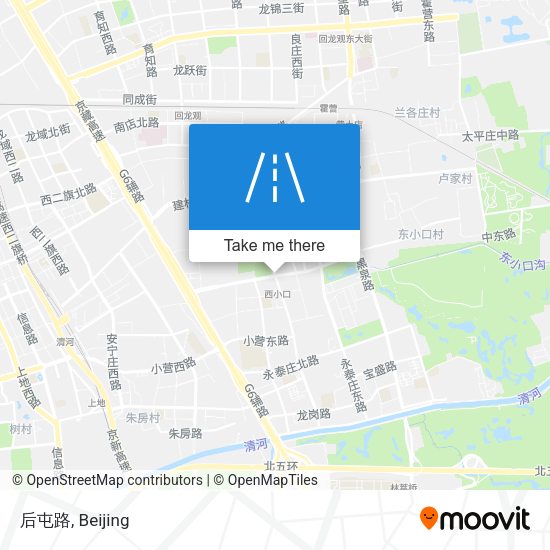 后屯路 map