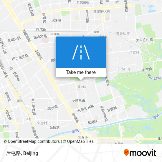 后屯路 map